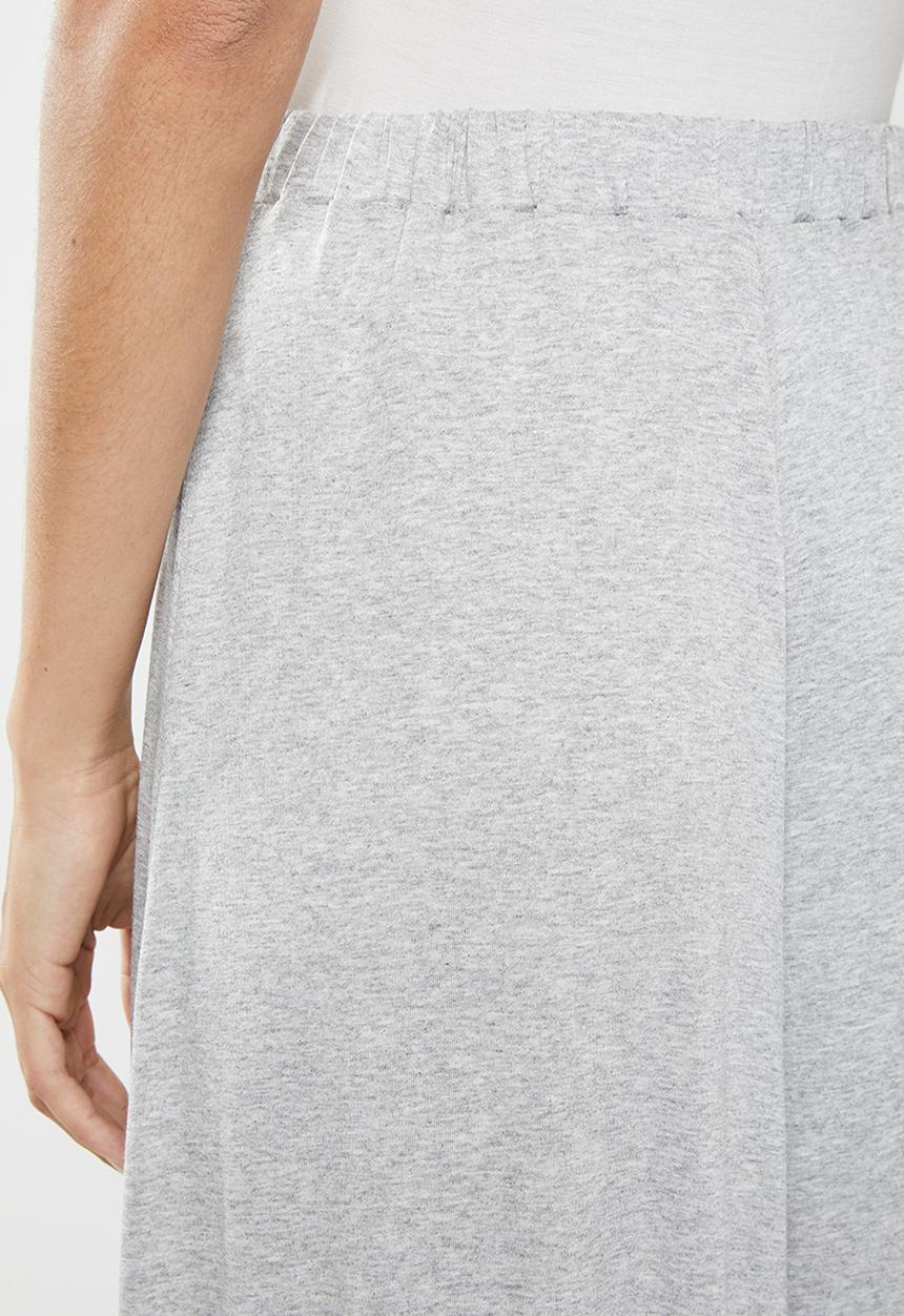 edit - Draw cord midi skirt - grey 