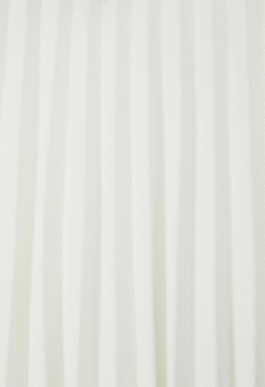 edit - Pleated midi skirt - cream 