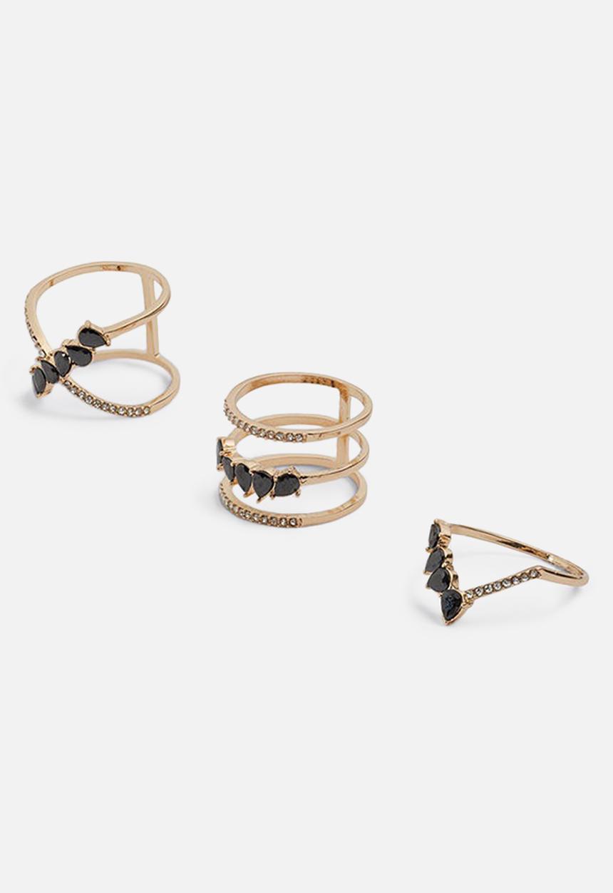 ALDO - Tetonia1 -  black & gold 