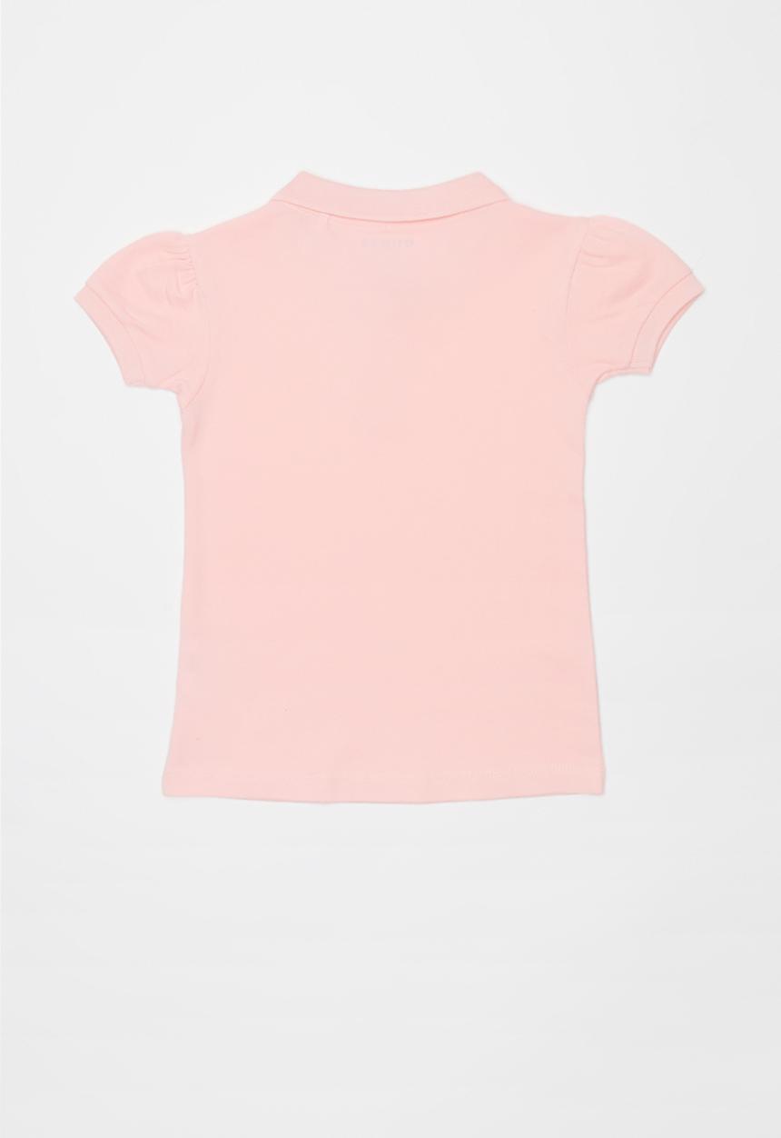 GUESS - Short sleeve classic guess polo - pink