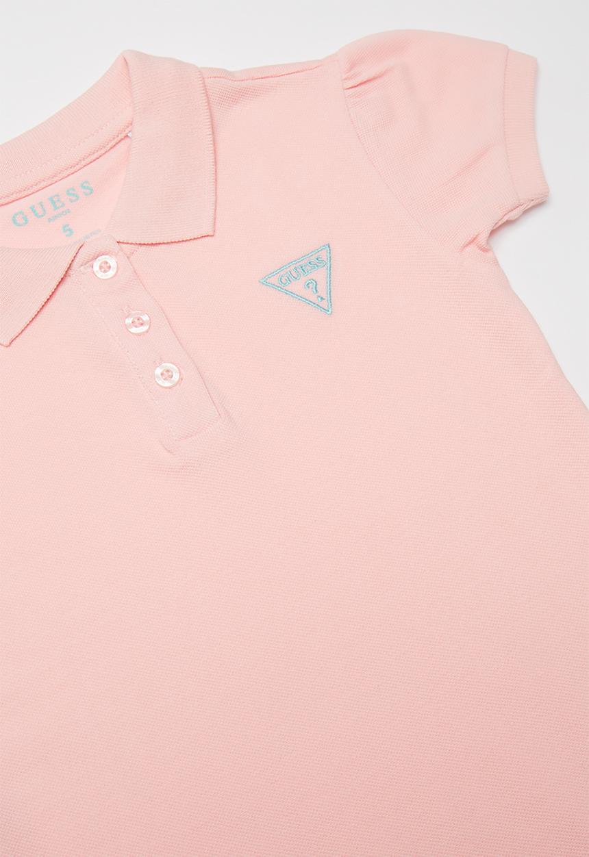 GUESS - Short sleeve classic guess polo - pink