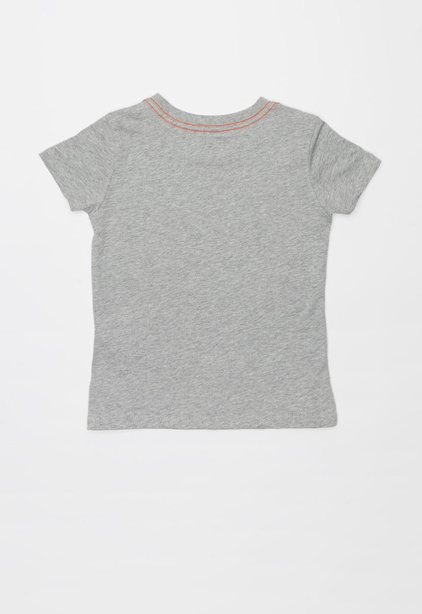 GUESS - Guess boys short sleeve two tone print tee - grey