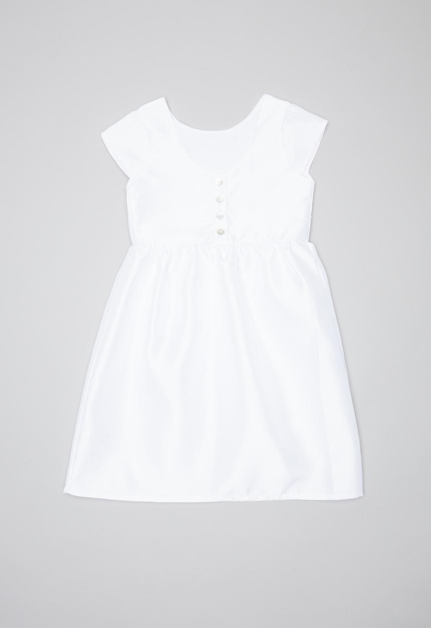 Pop Candy - Party dress with bow - white