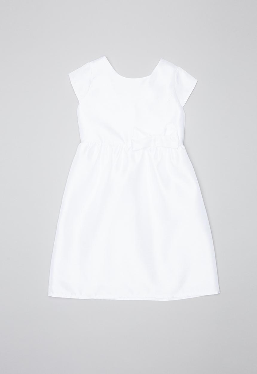 Pop Candy - Party dress with bow - white