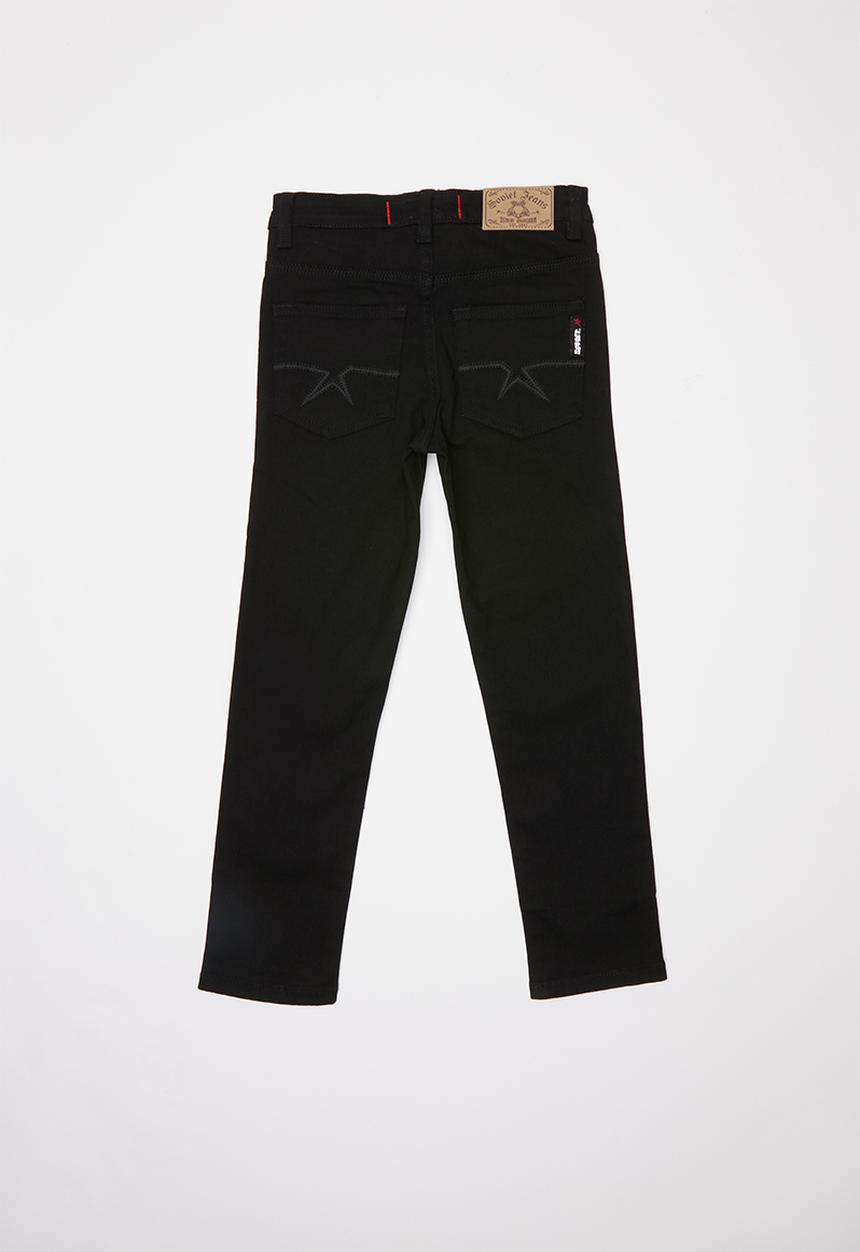 SOVIET - Boys skinny denim - black