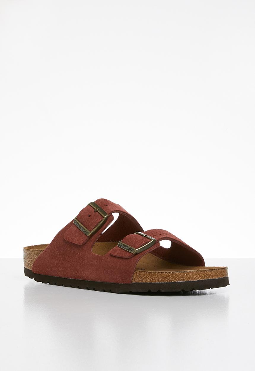 Birkenstock - Arizona sfb suede leather narrow - burgundy