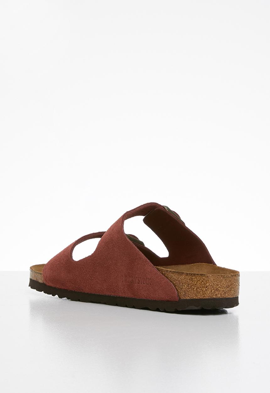 Birkenstock - Arizona sfb suede leather narrow - burgundy