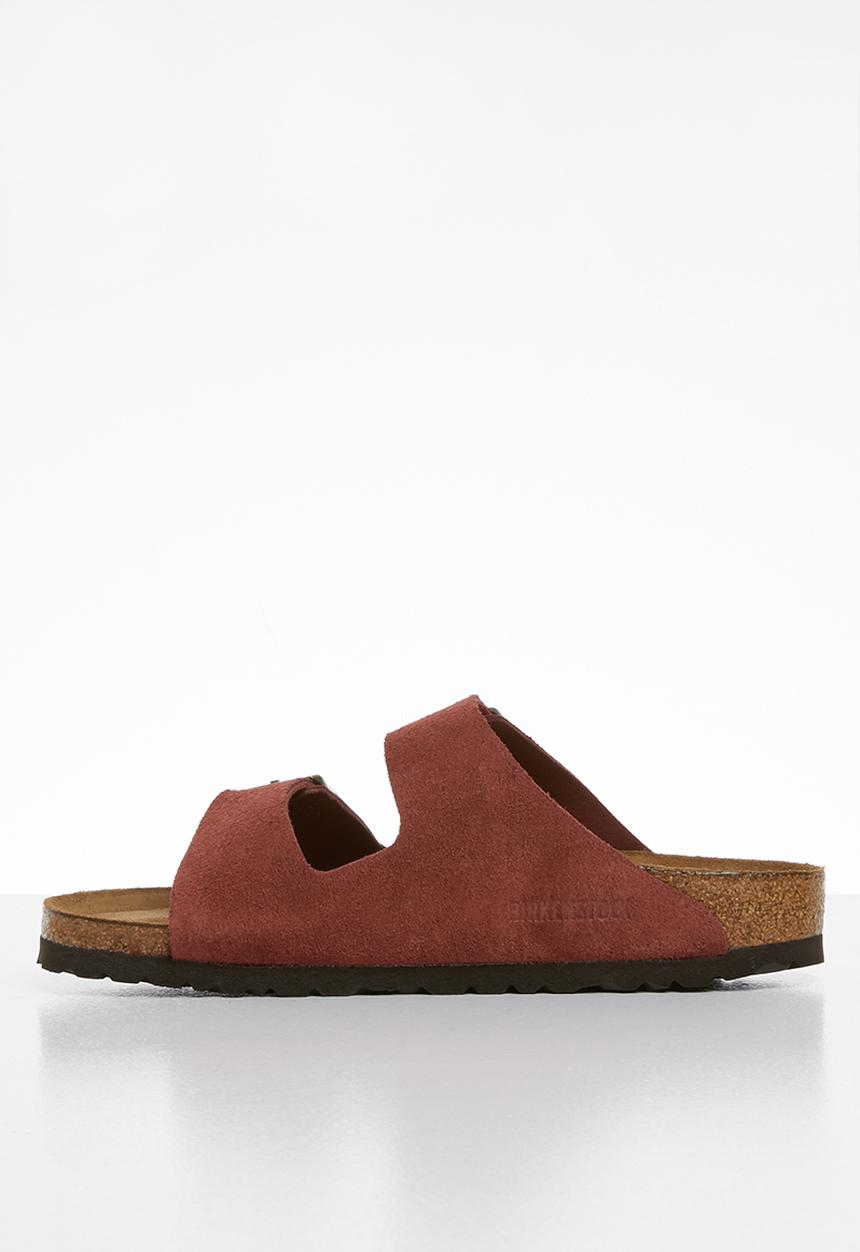 Birkenstock - Arizona sfb suede leather narrow - burgundy