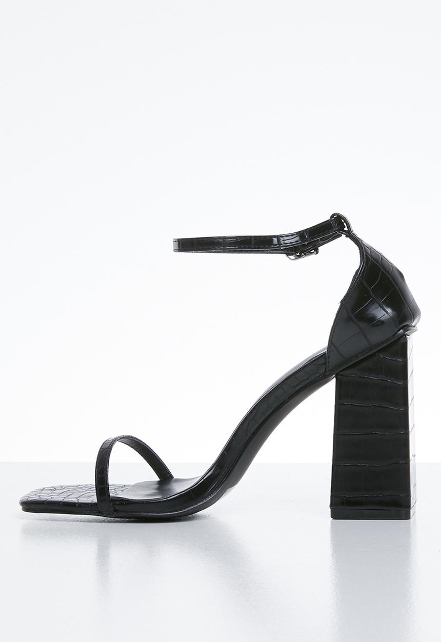 Superbalist - Croc barely there heel - black