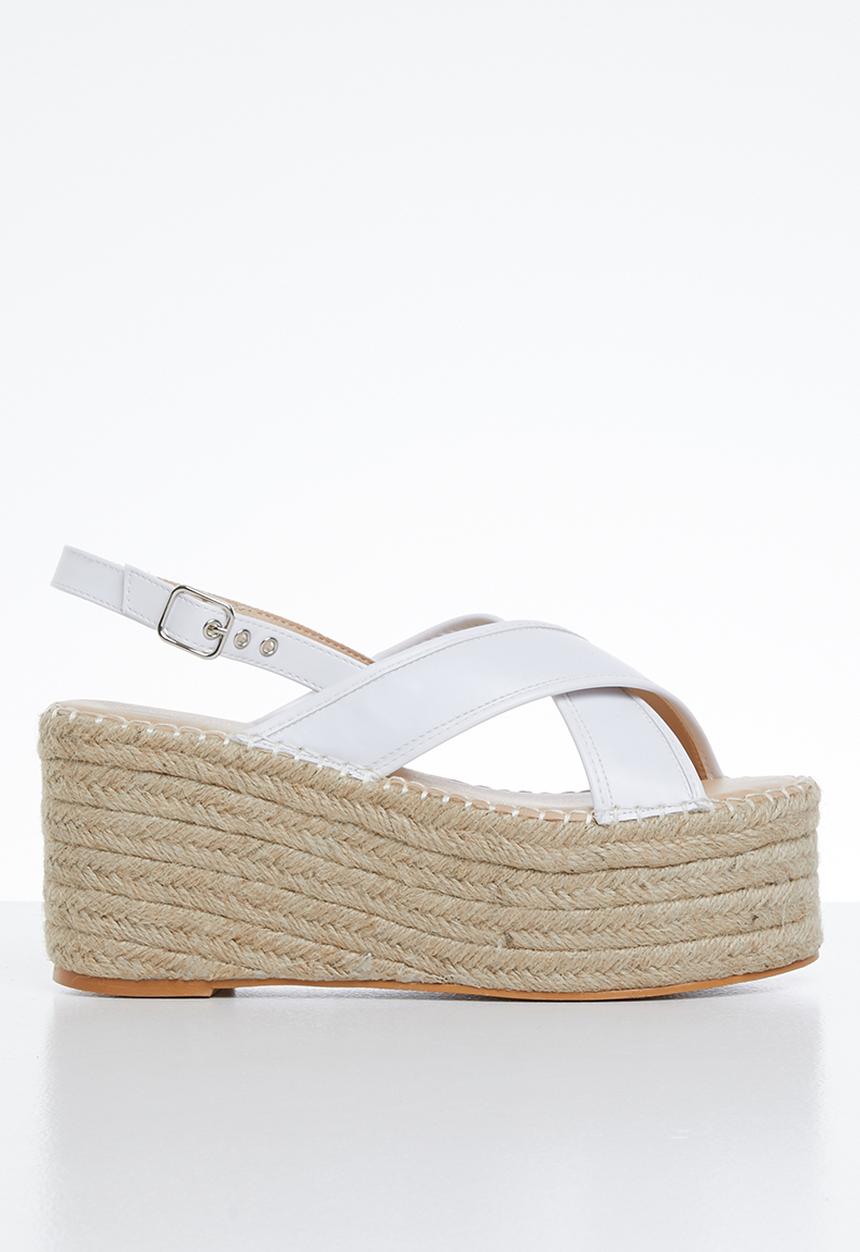 Superbalist - Kelly espadrille wedge - white
