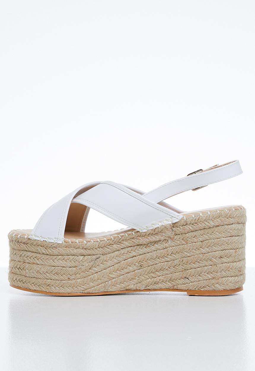 Superbalist - Kelly espadrille wedge - white