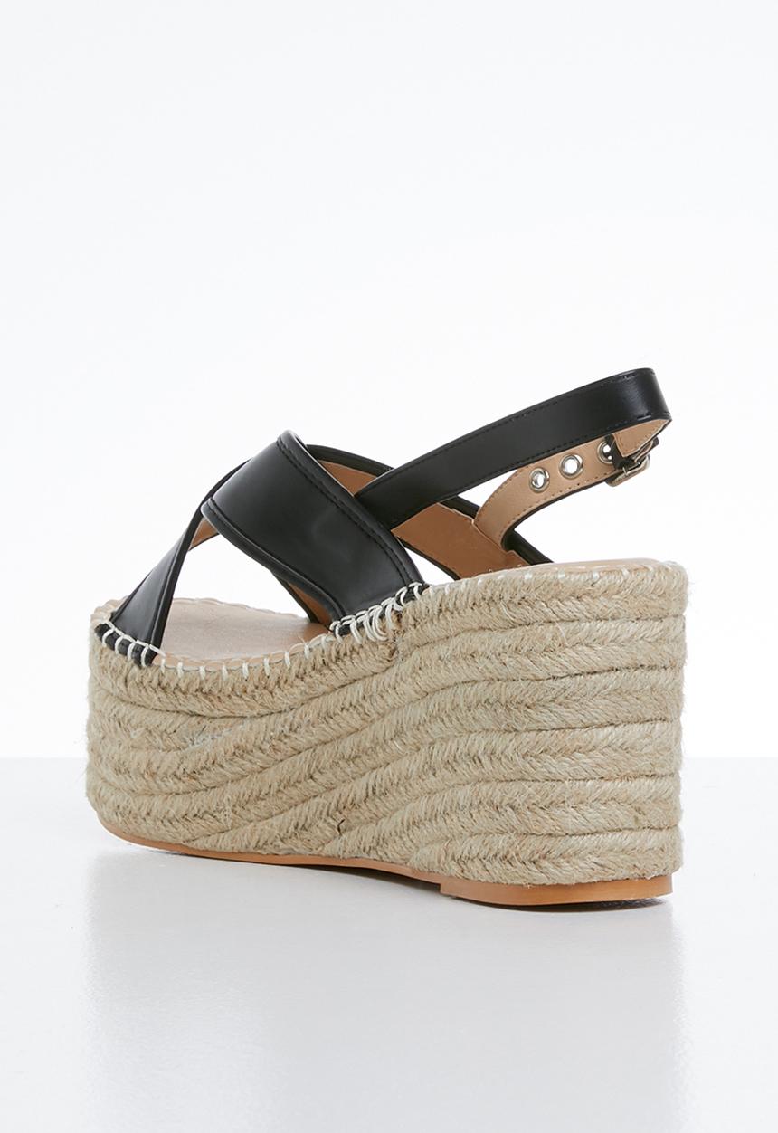 Superbalist - Kelly espadrille wedge - black