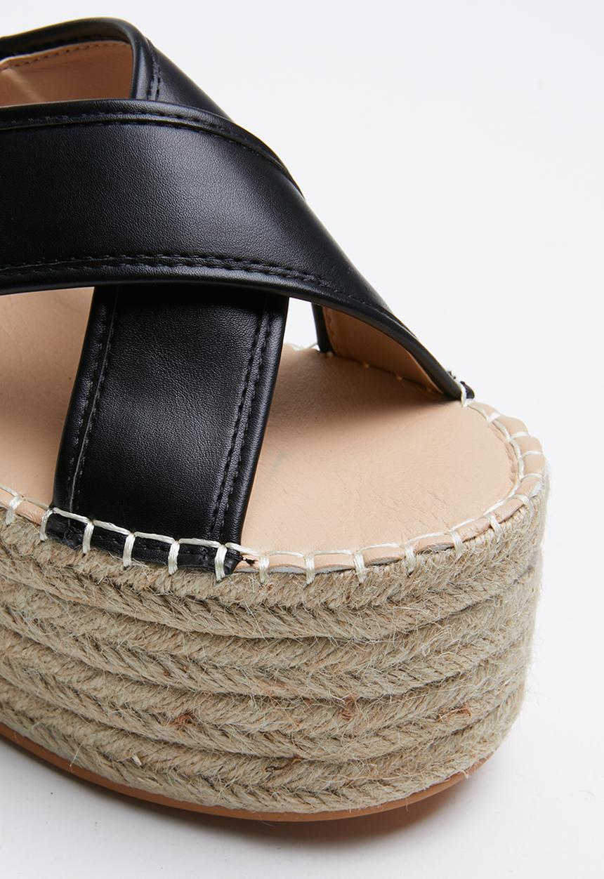 Superbalist - Kelly espadrille wedge - black