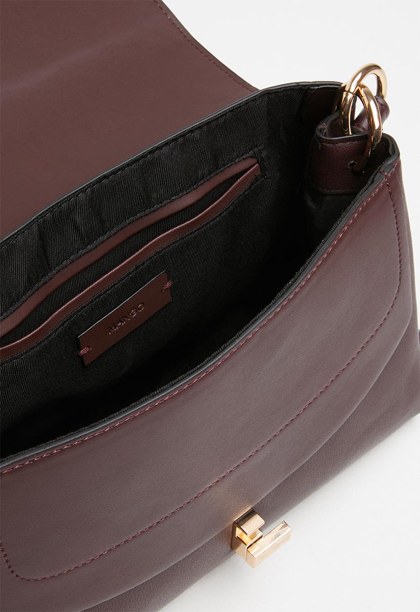 MANGO - Ring flap bag - purple