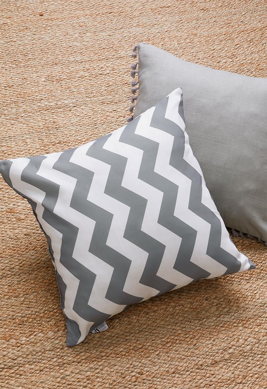 Sixth Floor - Chevron cushion cover - grey