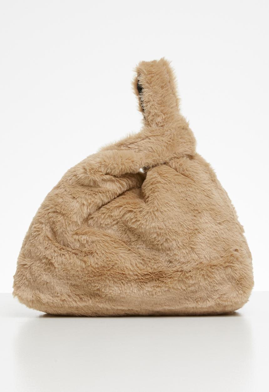 Superbalist - Maddie faux fur bag - beige