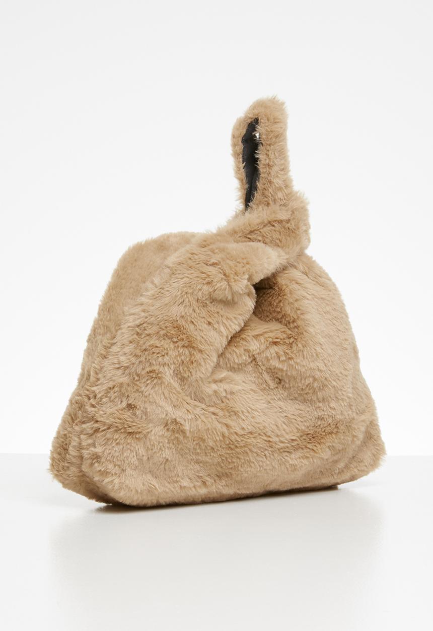 Superbalist - Maddie faux fur bag - beige