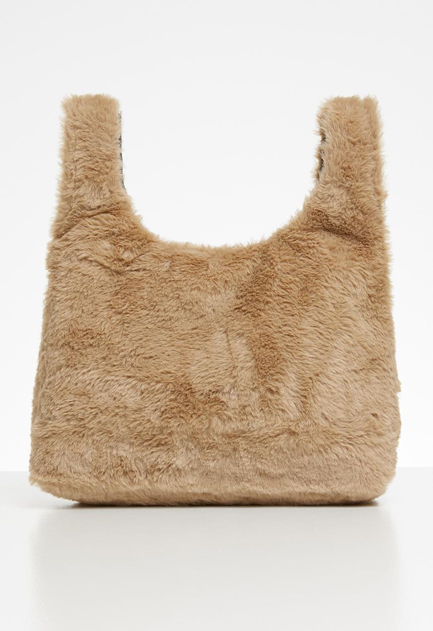 Superbalist - Maddie faux fur bag - beige