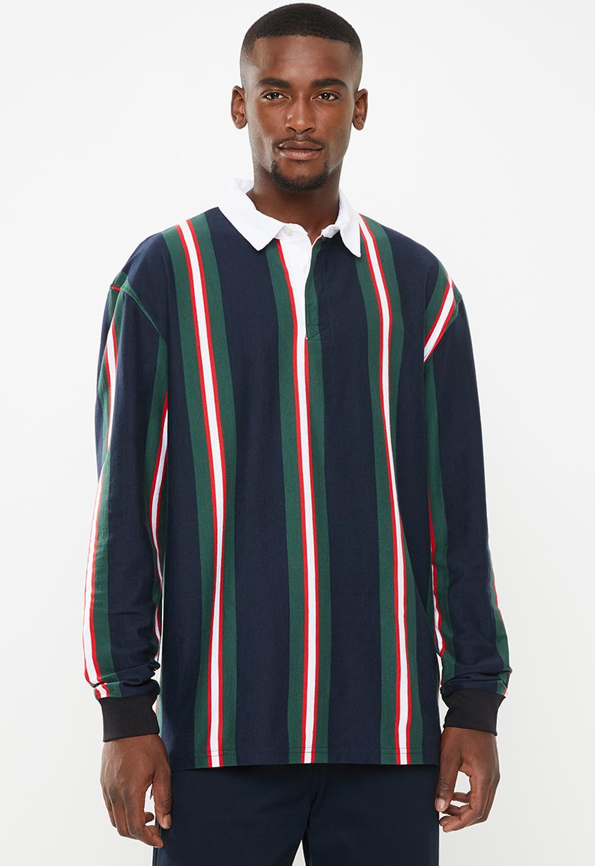 Cotton On - Rugby long sleeve polo - multi