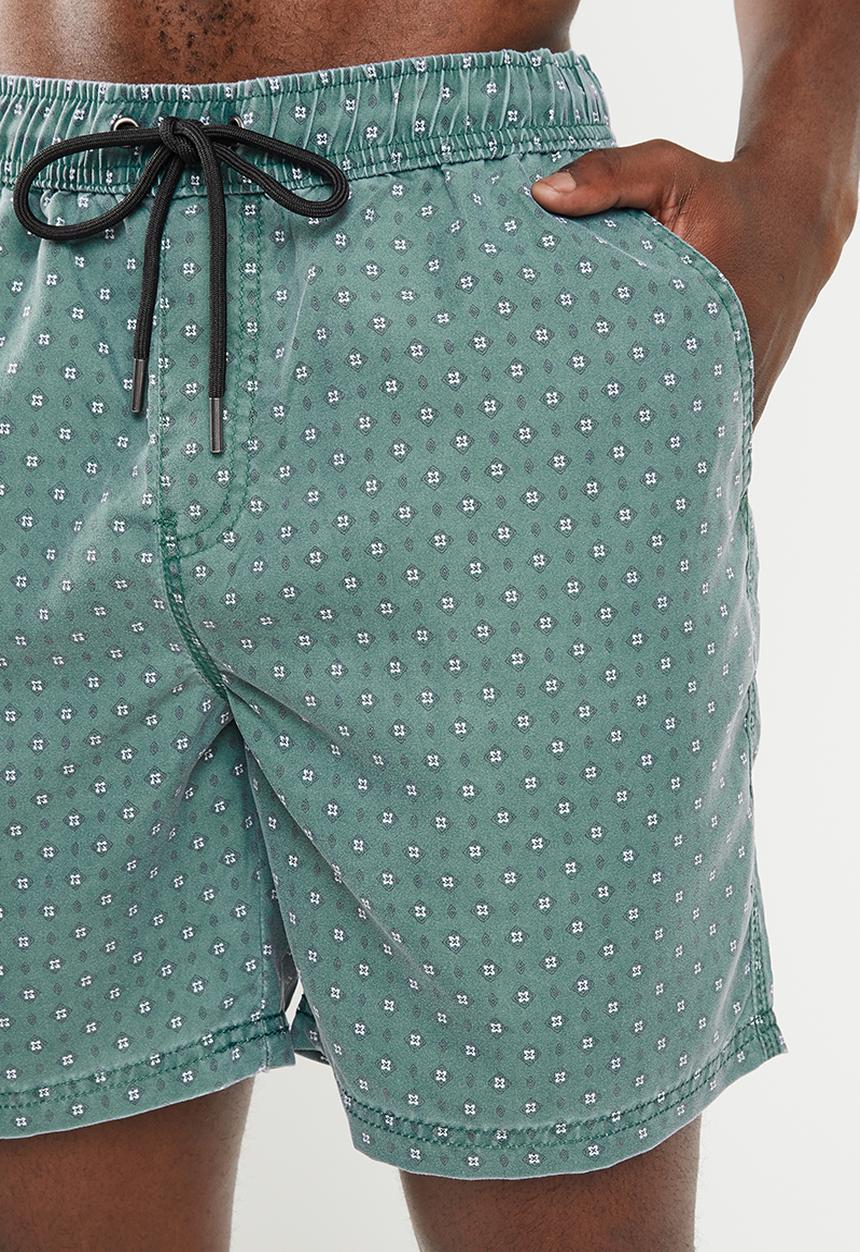 Cotton On - Ditsy hoff short - green