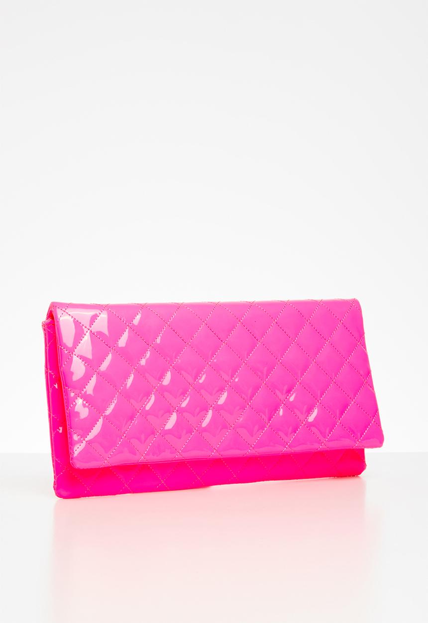 Steve Madden - Bvienna  clutch -  neon pink