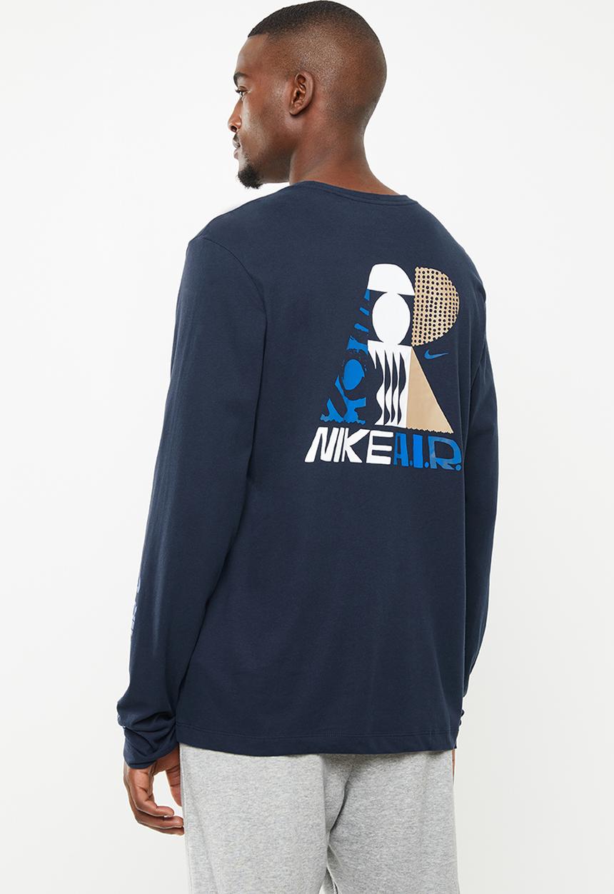 Nike - Dry dfc A.I.R long sleeve tee - navy