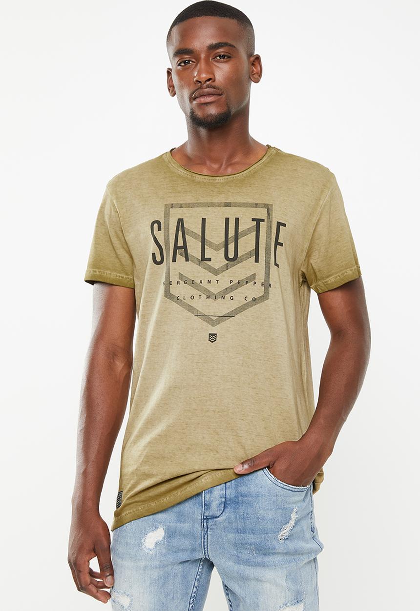 S.P.C.C - Reverse dirty dye logo tee - green