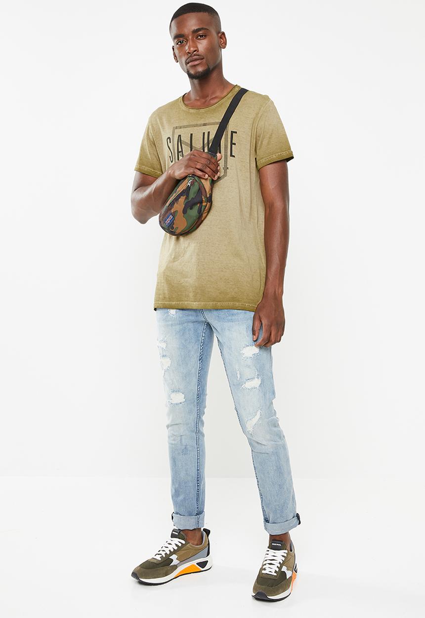 S.P.C.C - Reverse dirty dye logo tee - green