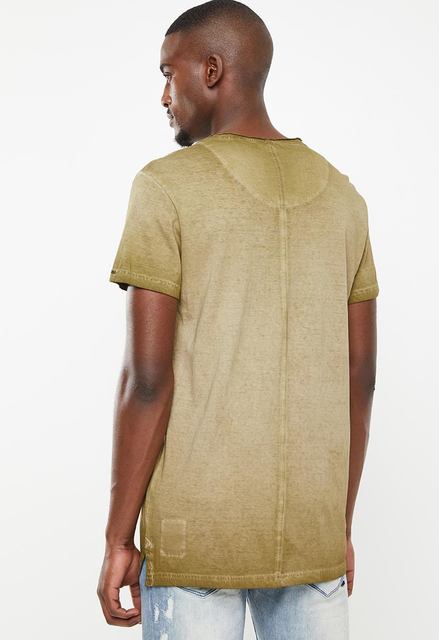 S.P.C.C - Reverse dirty dye logo tee - green