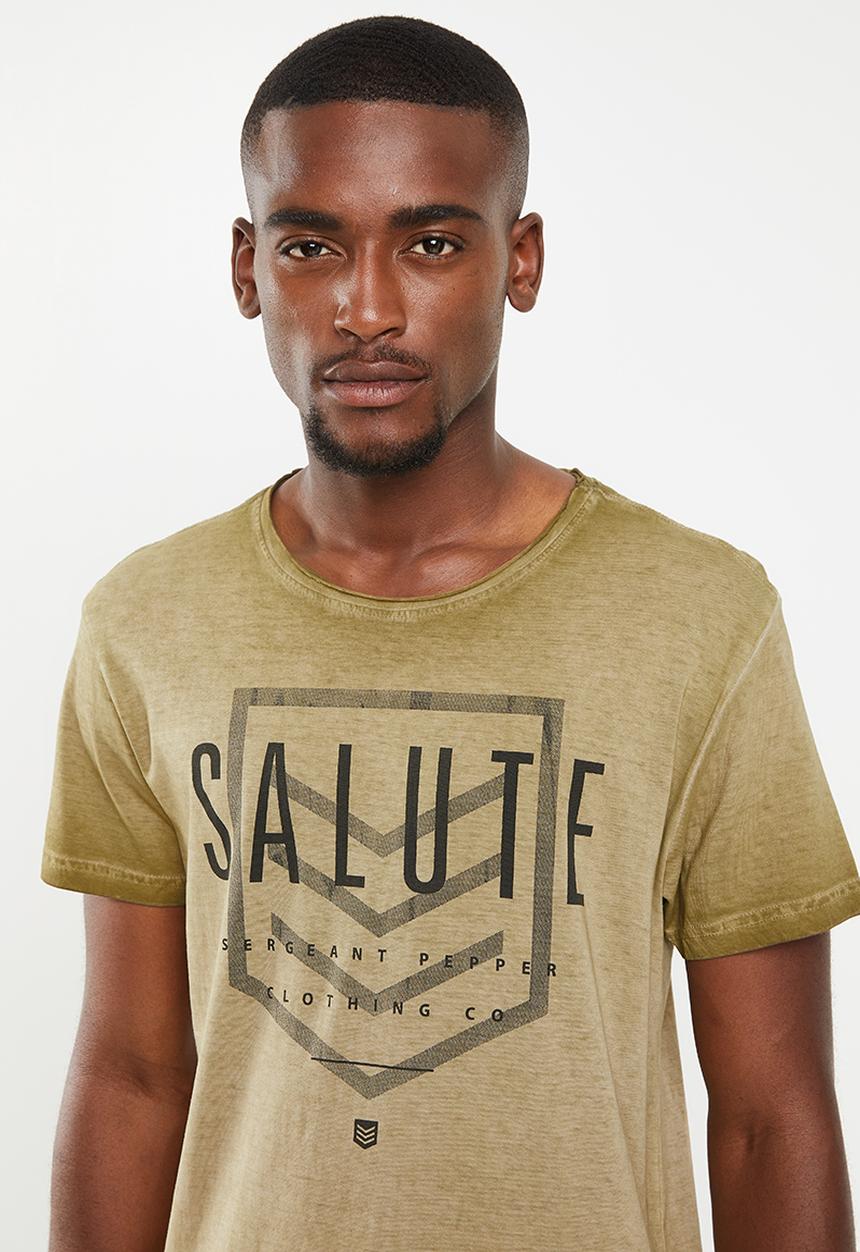 S.P.C.C - Reverse dirty dye logo tee - green