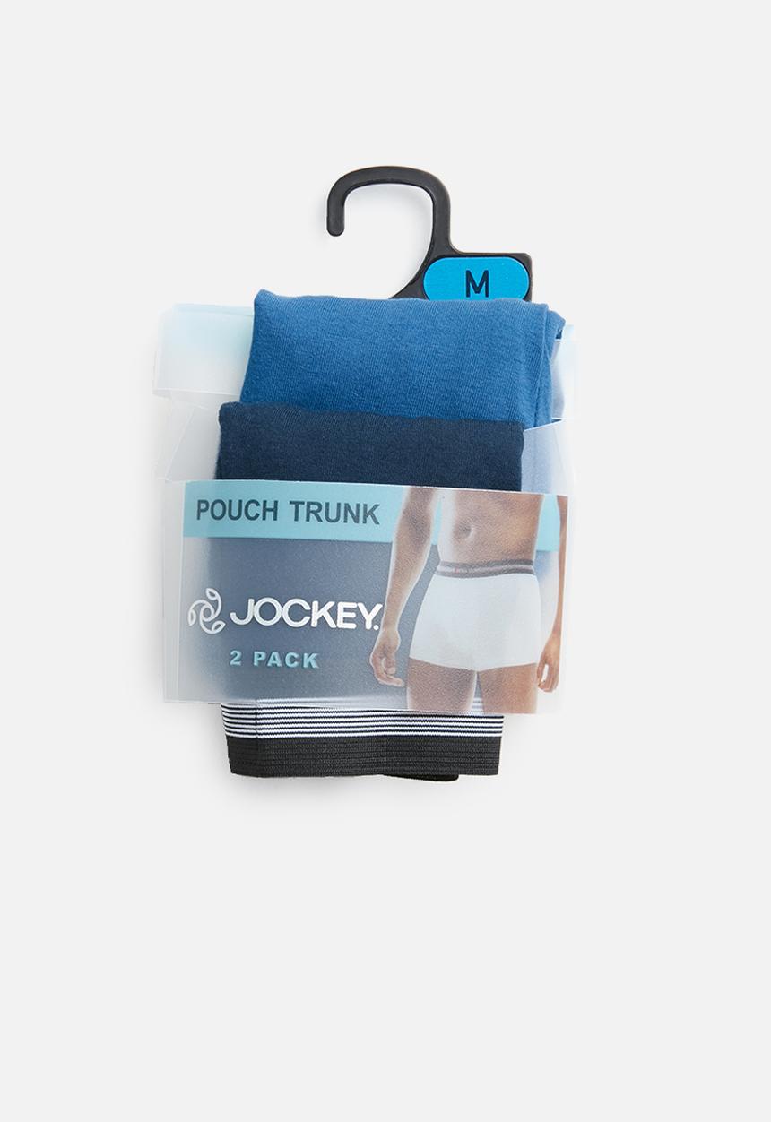 Jockey - 2 Pack one up stretch trunk - blue & navy