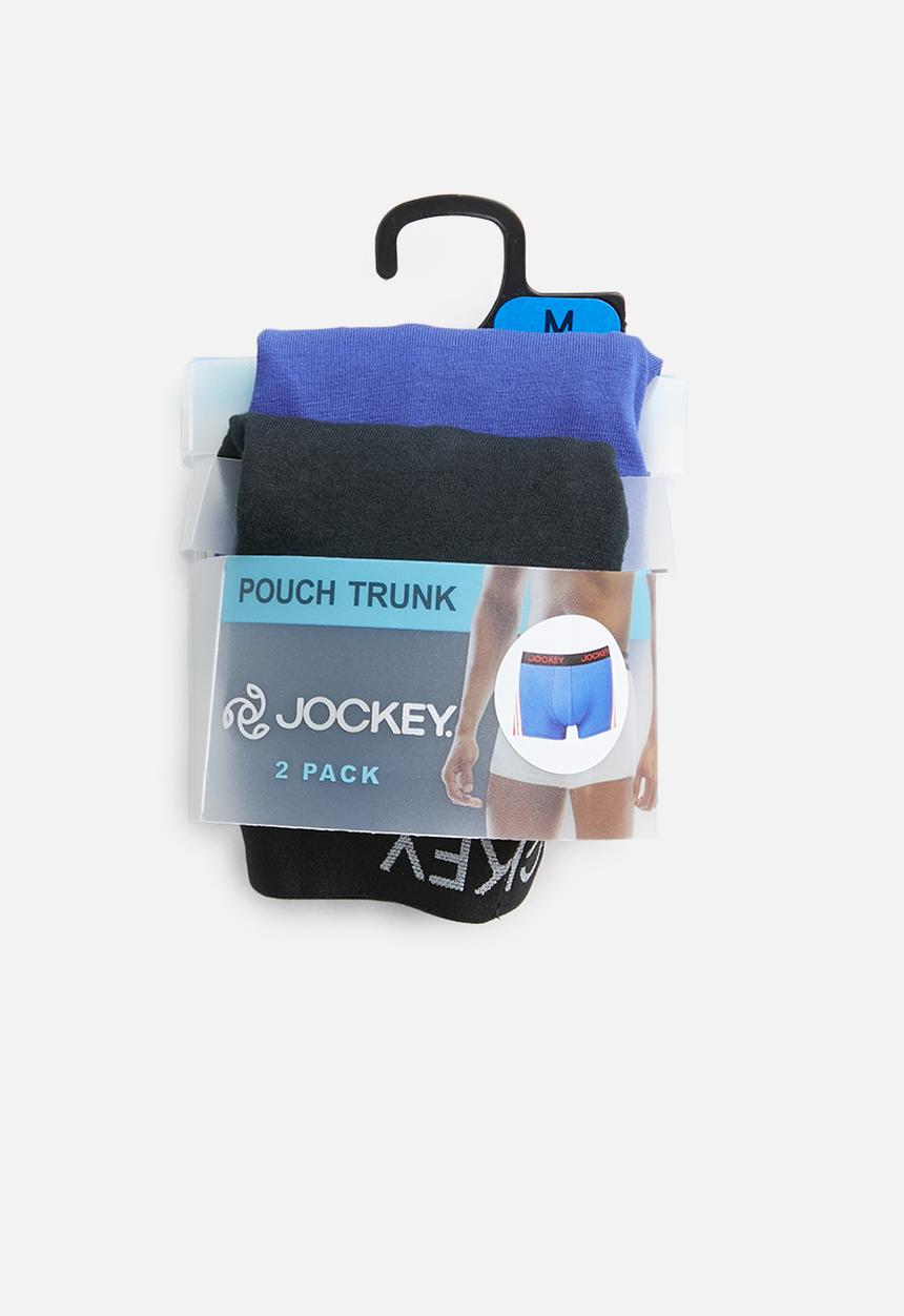 Jockey - 2 Pack urban trendz pouch trunk  - blue & black 