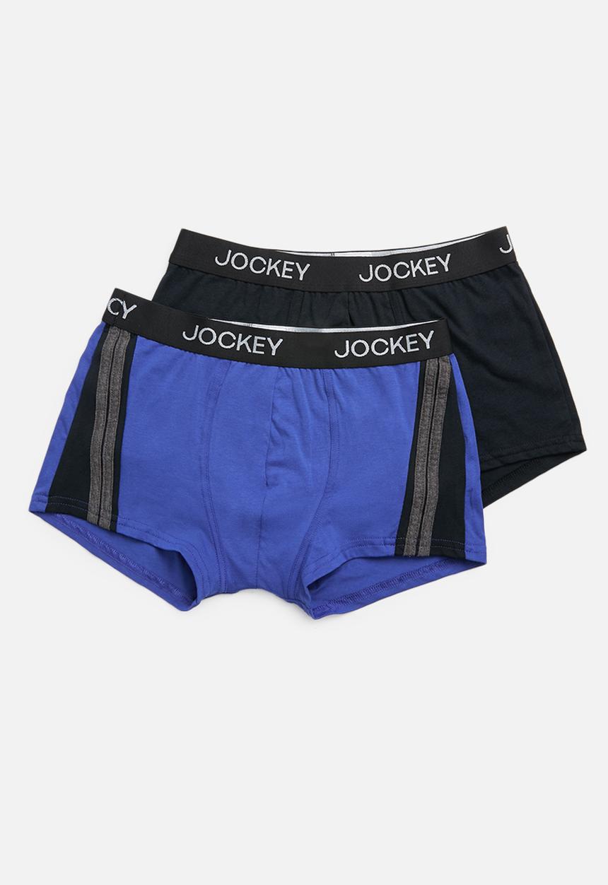 Jockey - 2 Pack urban trendz pouch trunk  - blue & black 