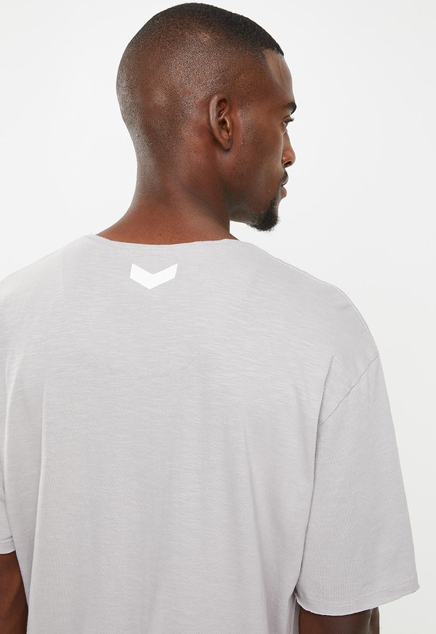 S.P.C.C - Oversize short sleeve logo tee - grey