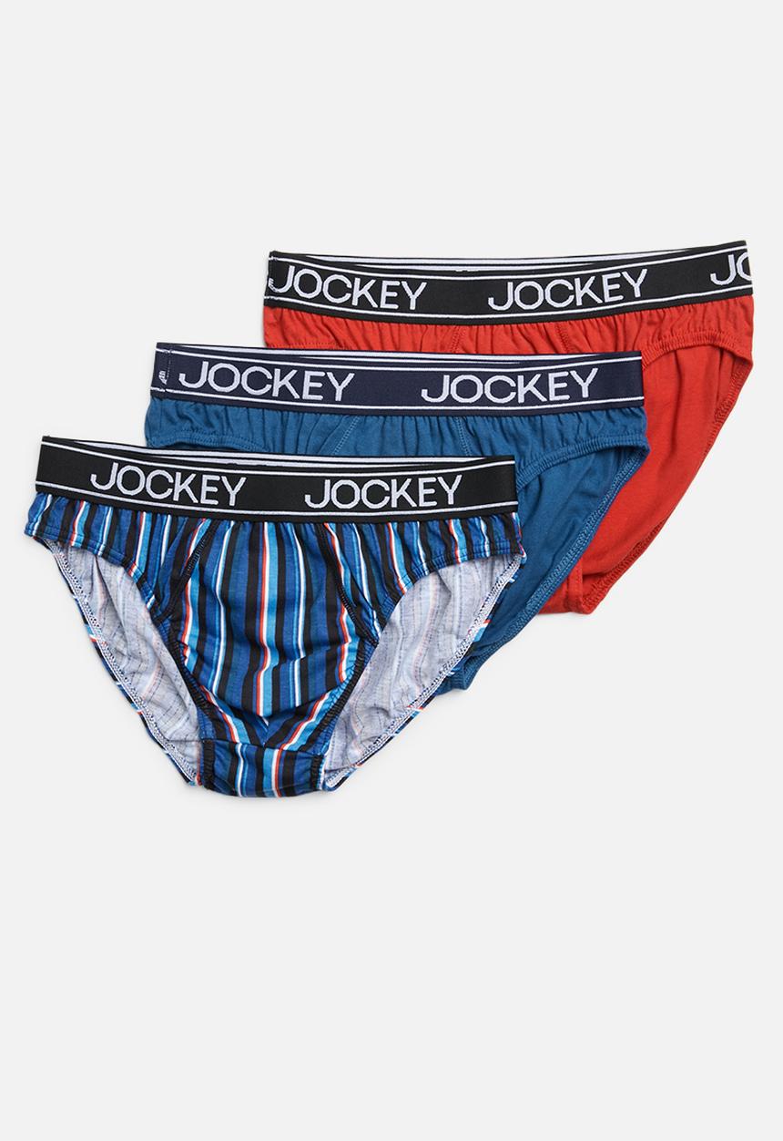 Jockey - 3 Pack fancy jockey brief - multi