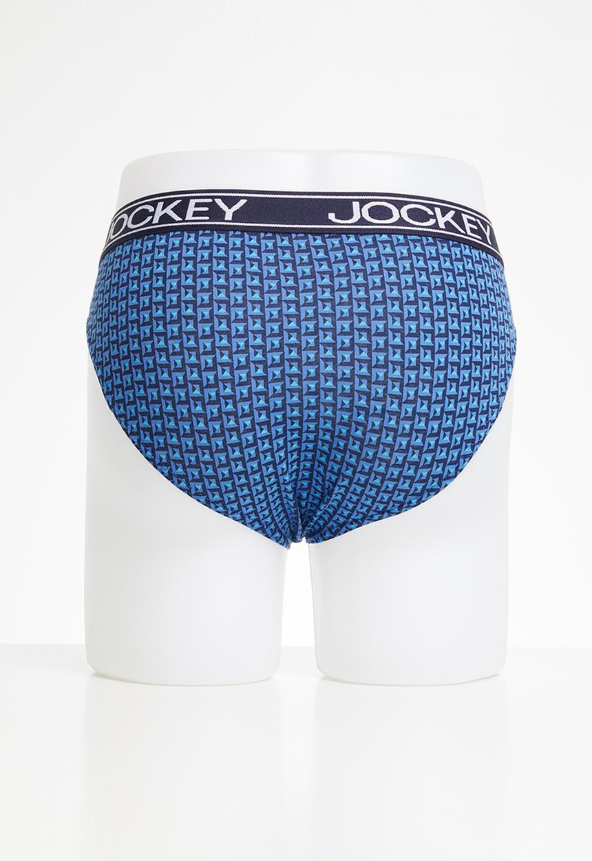 Jockey - 3 pack fancy jockey brief - blue & navy