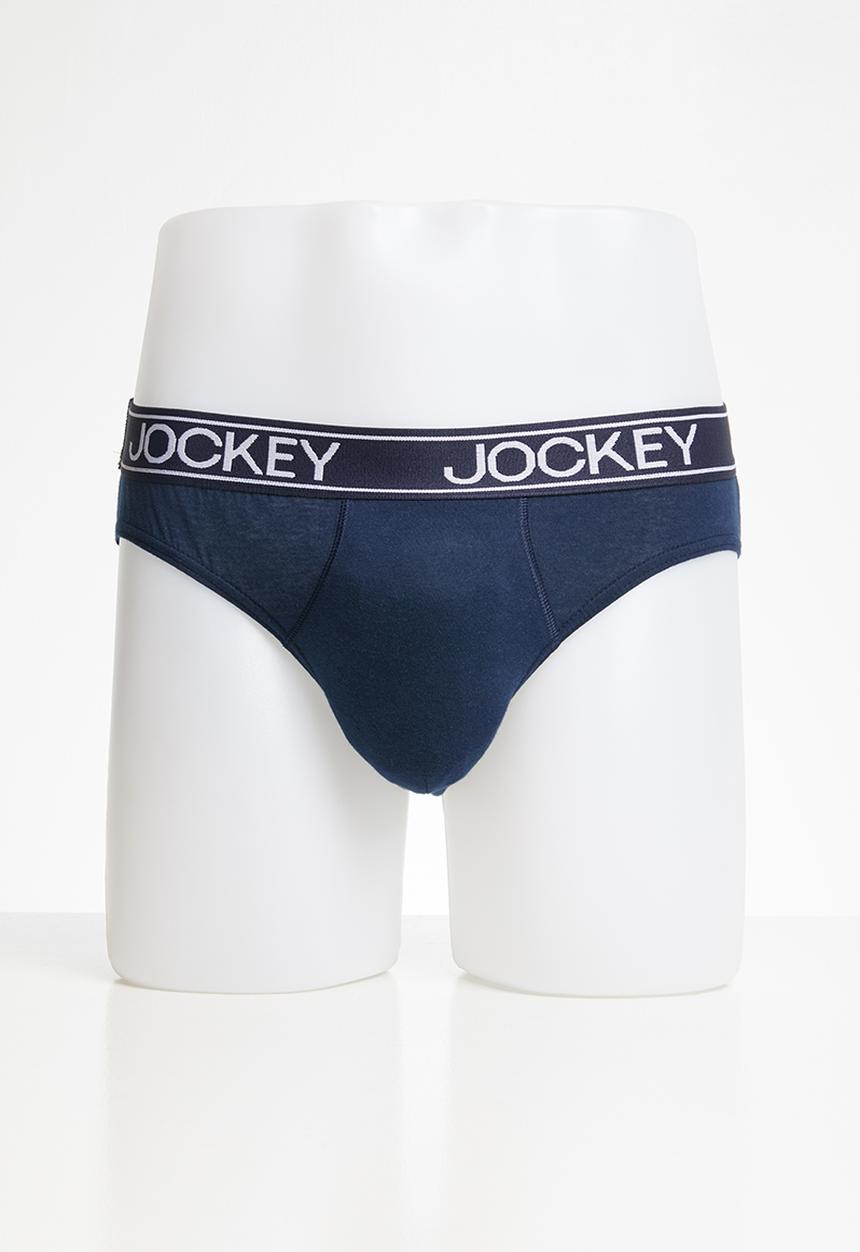 Jockey - 3 pack fancy jockey brief - blue & navy