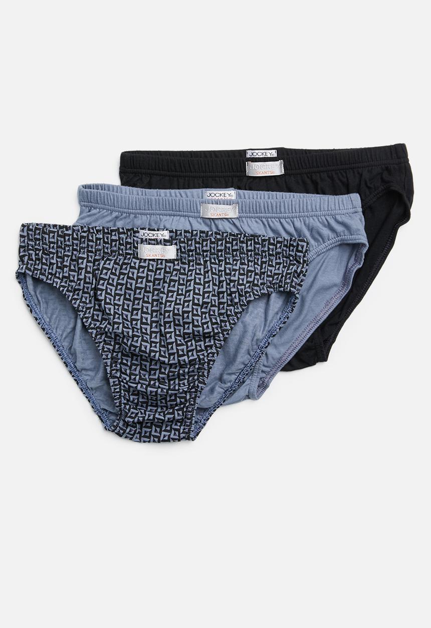 Jockey - 3 pack fancy skant® - grey & black