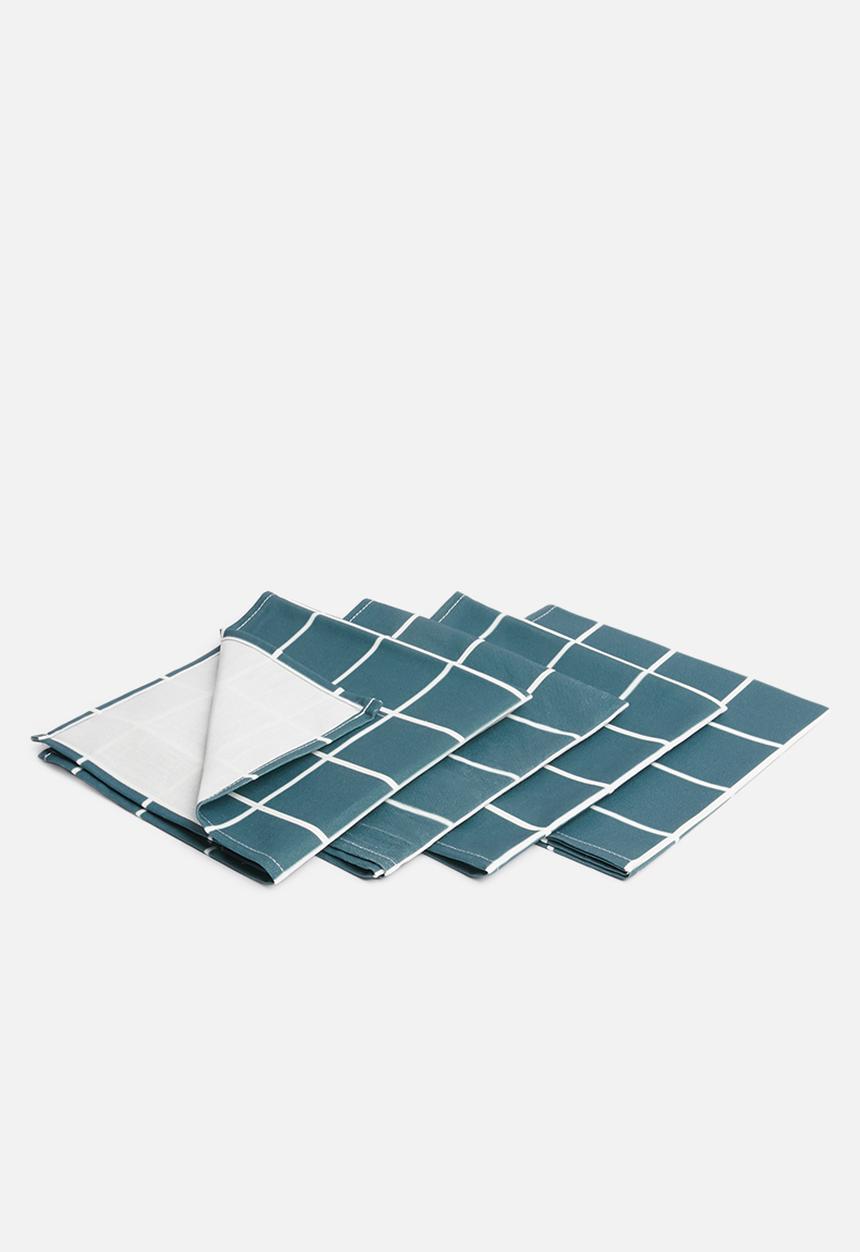 Sixth Floor - Check-in napkin set of 4 - green