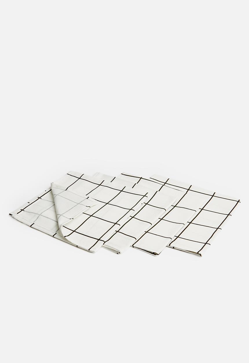 Sixth Floor - Check-in napkin set of 4 - white