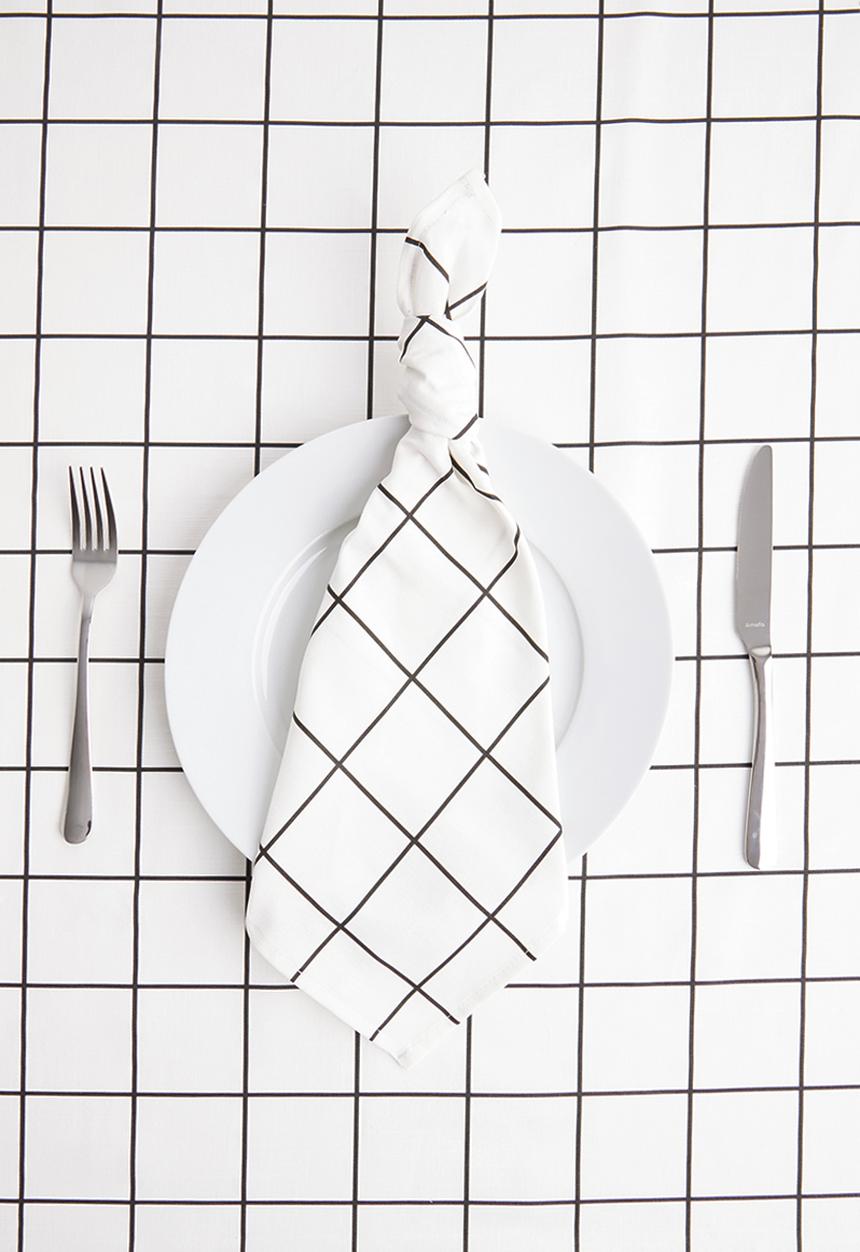 Sixth Floor - Check-in napkin set of 4 - white