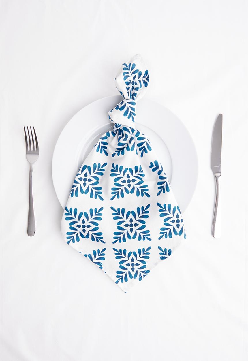 Sixth Floor - Satoni napkin set of 4 - blue