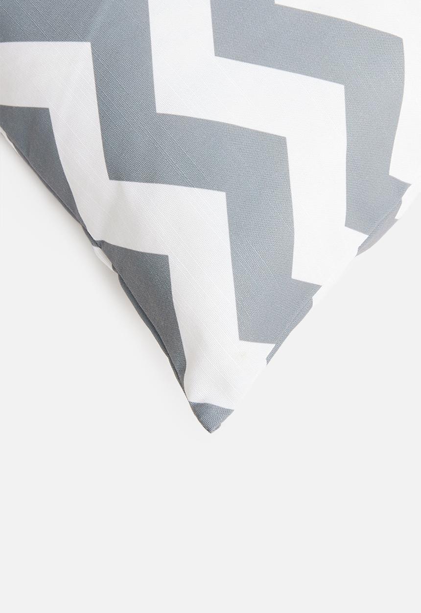 Sixth Floor - Chevron cushion cover - grey