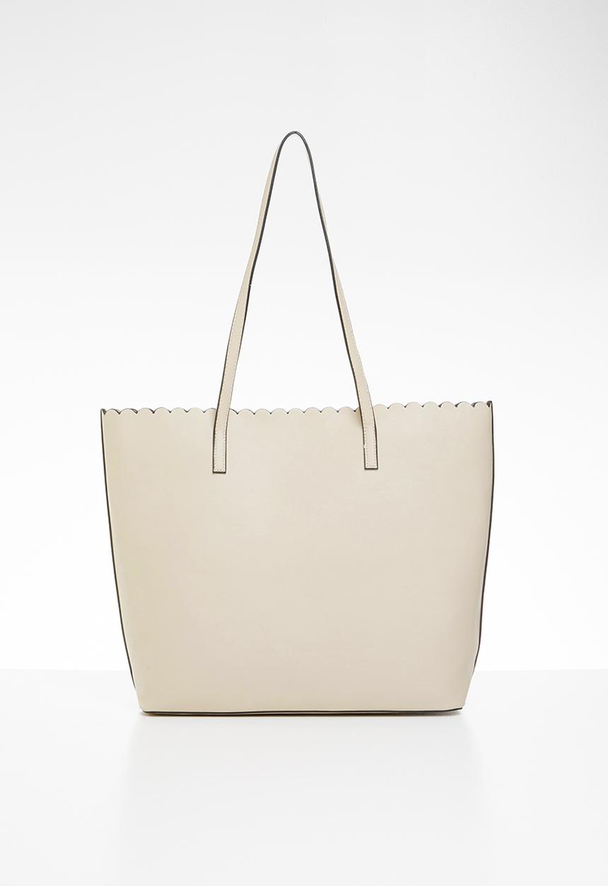 Cotton On - The scalloped edge tote - beige