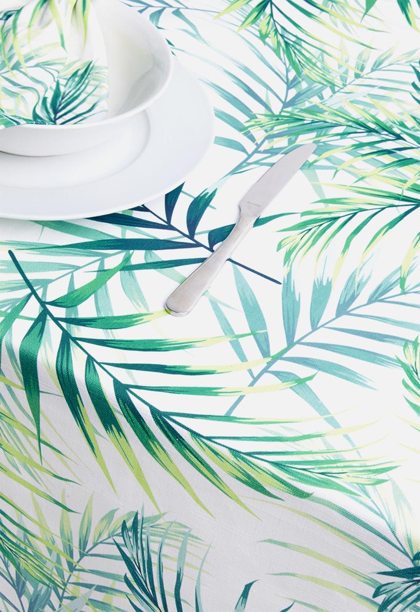 Sixth Floor - Leafy table cloth - green