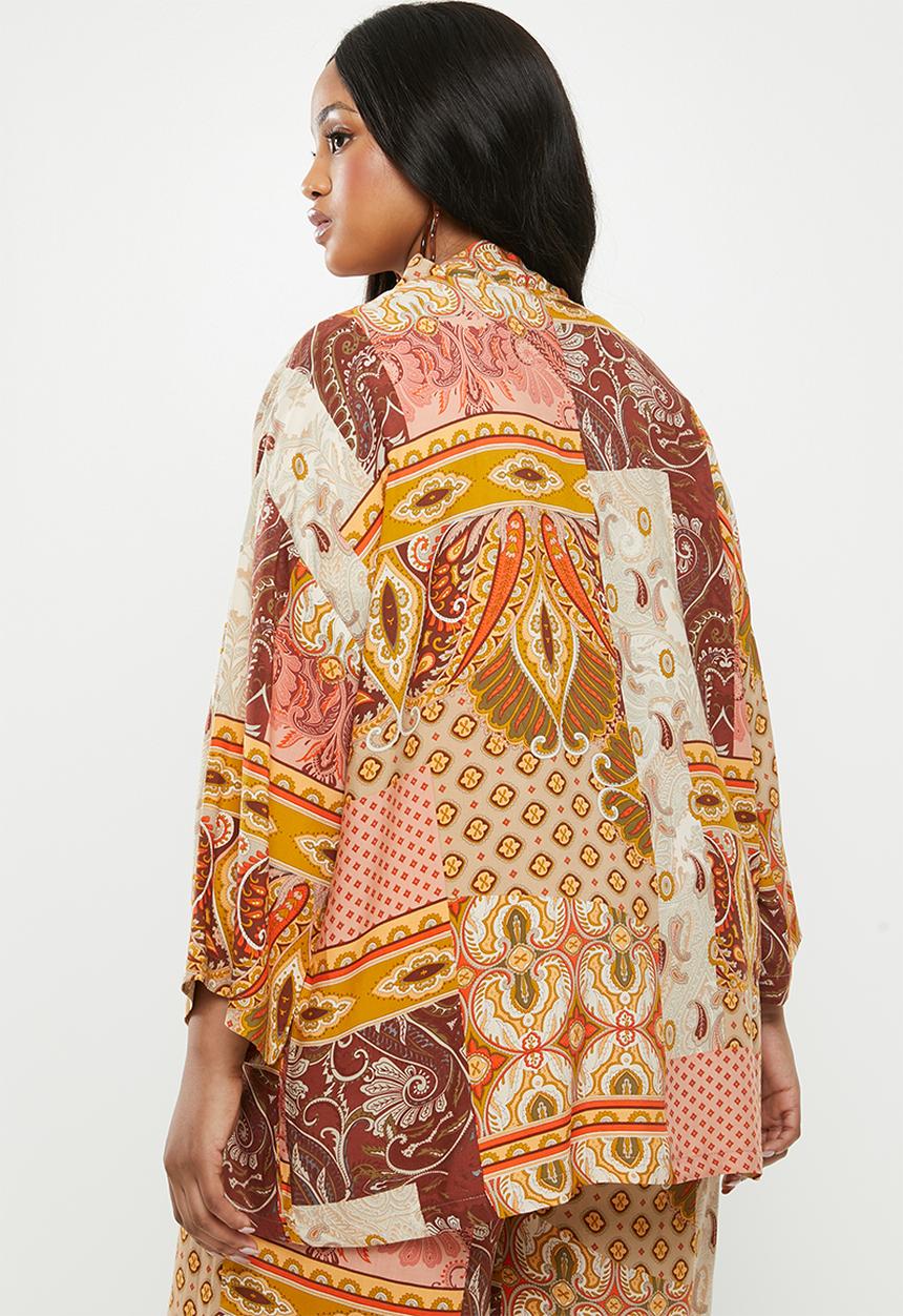edit Plus - Wide sleeve kimono - multi