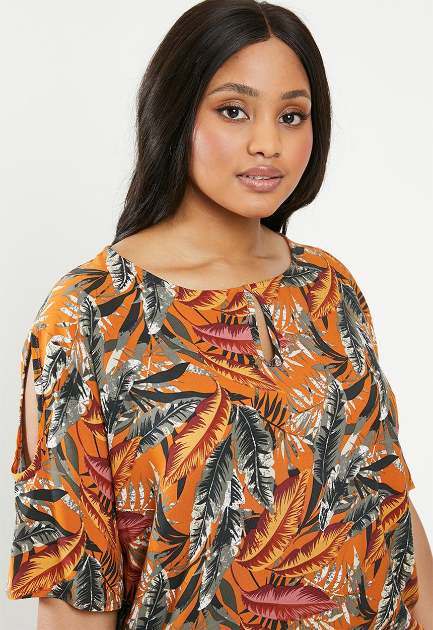 edit Plus - Keyhole blouse - multi