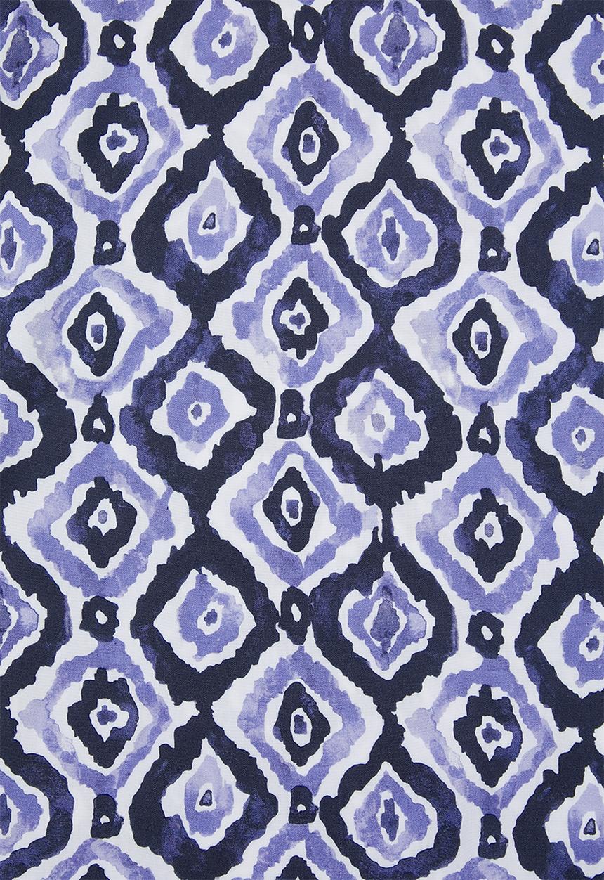 edit Plus - Sleeve detail shift dress(plus) - blue & white 