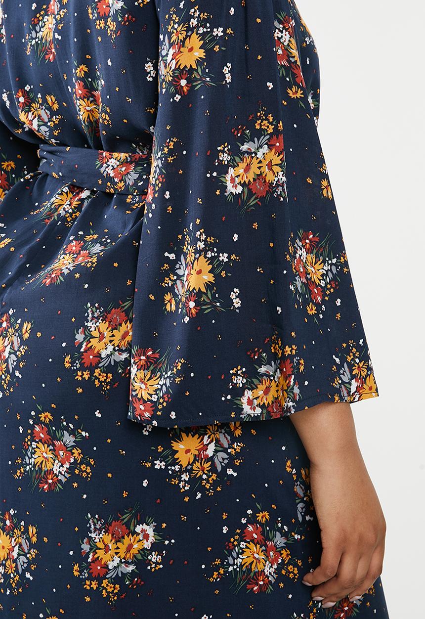Superbalist - Kimono wrap dress - navy
