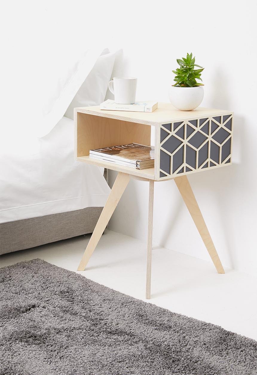 Native Decor - Hexa pedestal - charcoal